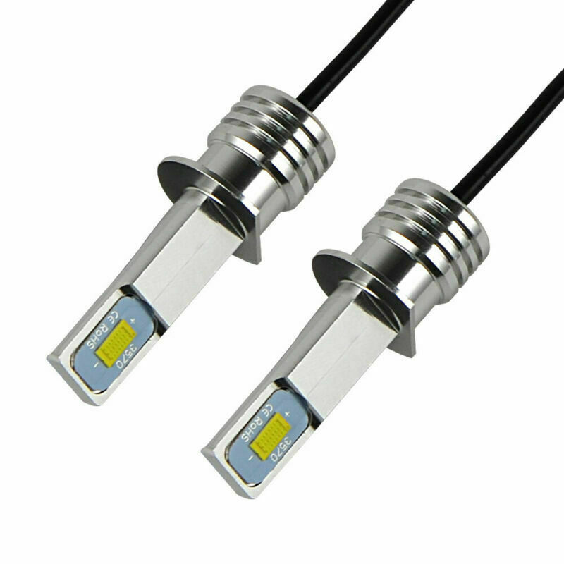 2X MINI H1 LED Headlight Bulbs Conversion Kit 100W 6500K High/Low Beam Lamp