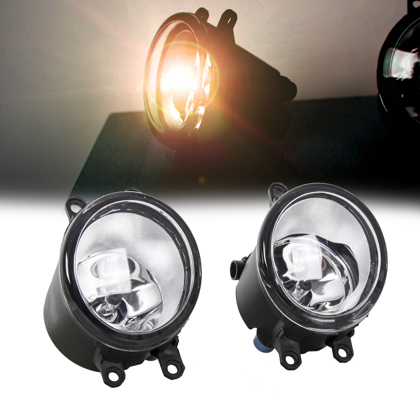For Toyota Corolla 2011-2013 Front Bumper Fog Lights Lamps w/ LED DRL Bezel Set