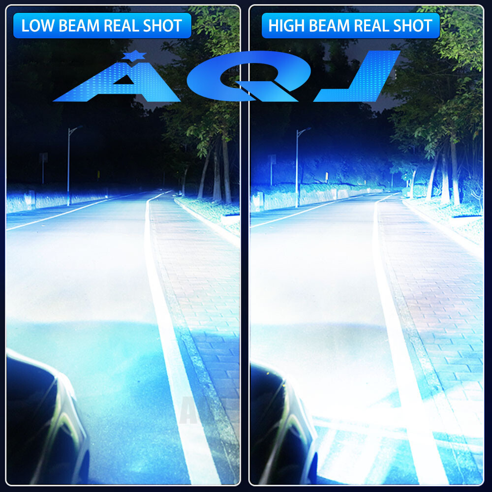 4x H11 H9 LED Headlight Super Bright Bulbs Kit 8000K blue 330000LM High/Low Beam