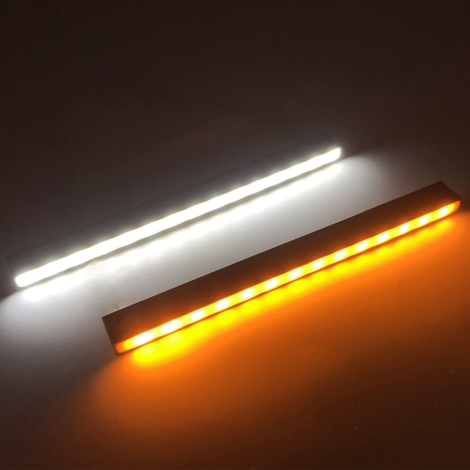 LED Daytime Running Light DRL Pair Sequential Turn Signal Grill Light Assembly