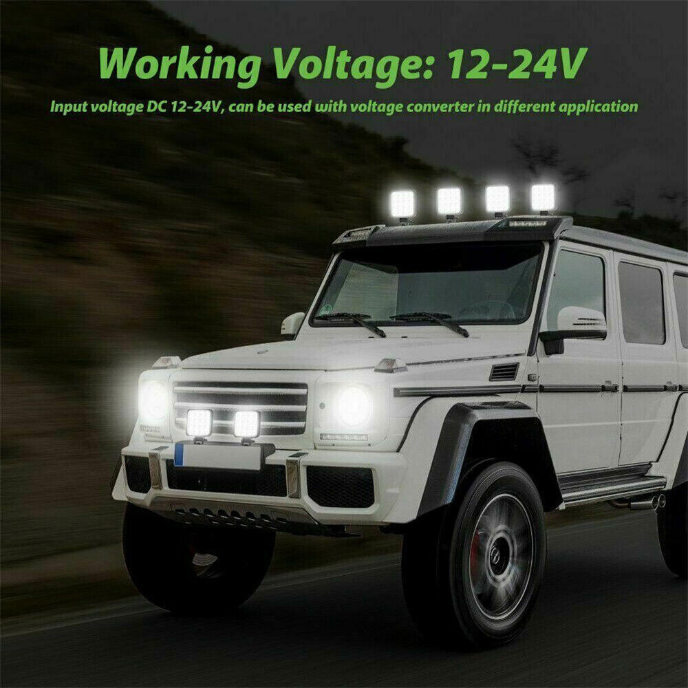 20pcs 48W LED Work Light Truck OffRoad Tractor Spot Flood Lights 12V 24V Square