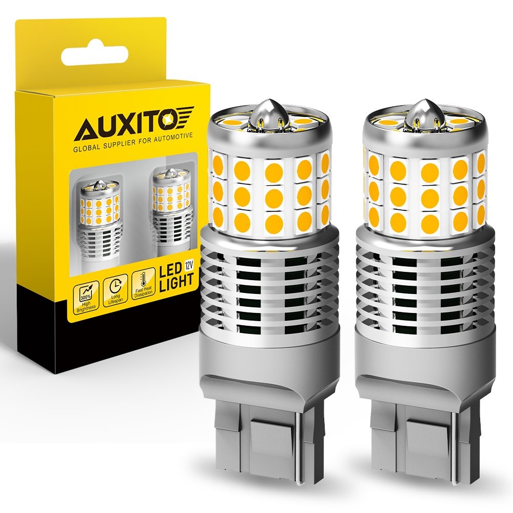 7440 7441 7444 LED Turn Signal Light Bulbs with Built-in Resistor Amber Yellow