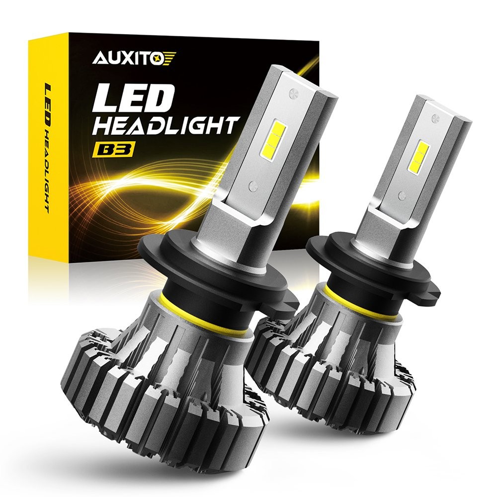 2set AUXITO H7 LED Headlight Bulb High Low Beam 6500K Super White 20000LM B3 USA
