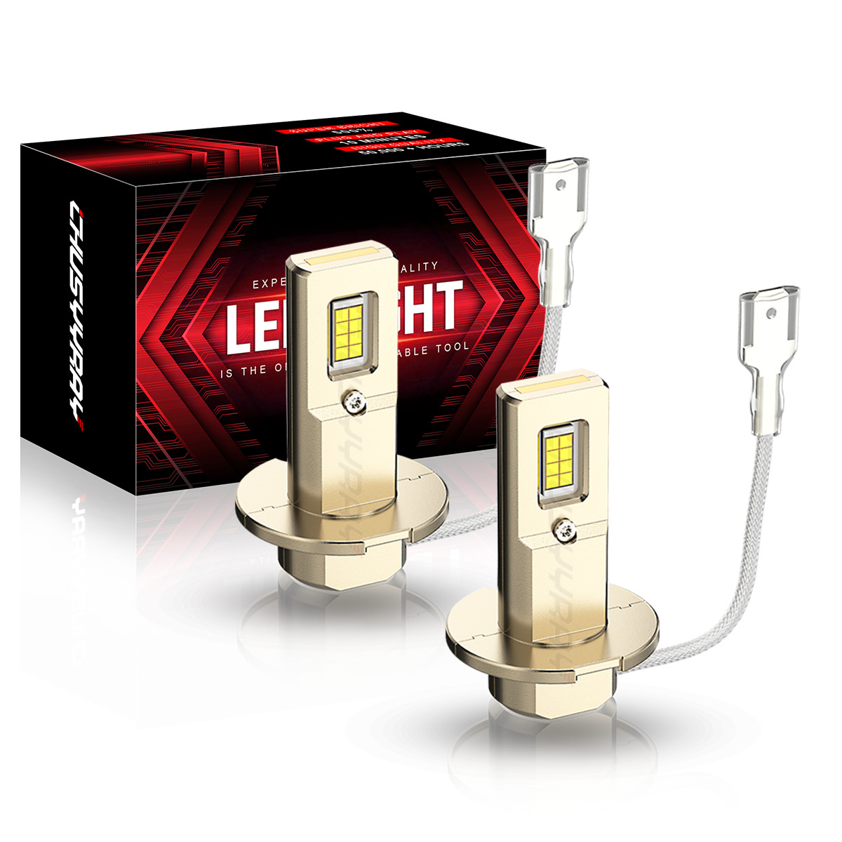 2024 Upgrade 500% Bright H3 8W 1000LM Fog Light Bulb 6500K White Driving Lamps