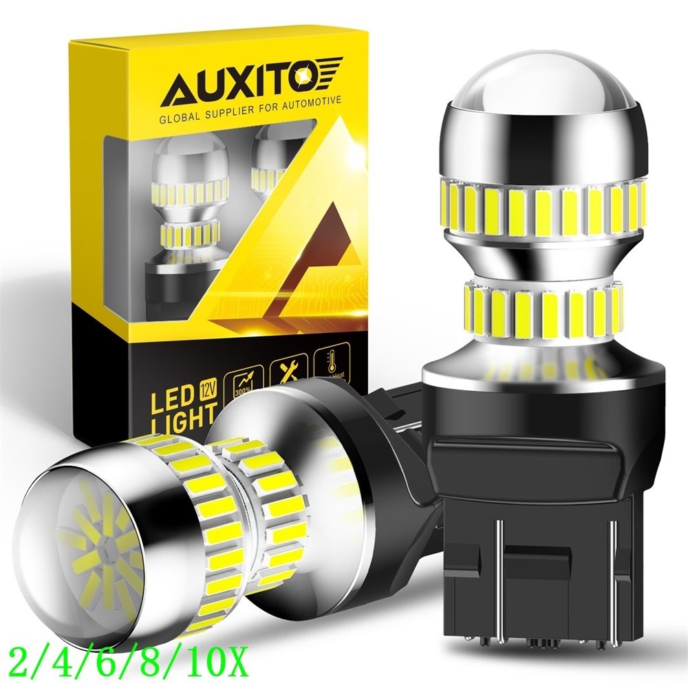 7443 7440 LED TURN SIGNAL LIGHT BULBS ANTI HYPER FLASH SUPER BRIGHT WHITE 2/10x