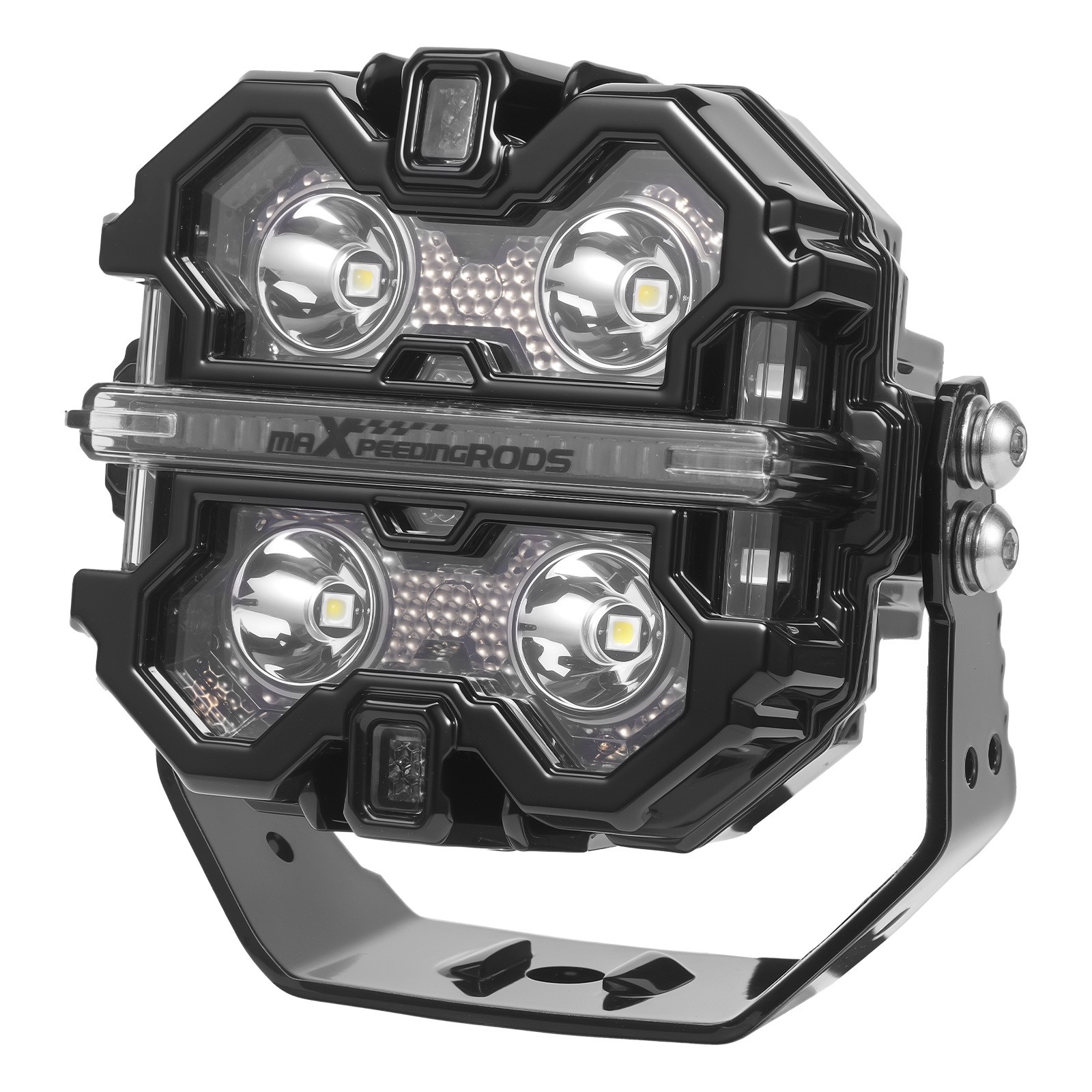 LED Driving Light Pods 3.5″ Spot Beam RGB DRL Aluminum Housing Off Road Lights