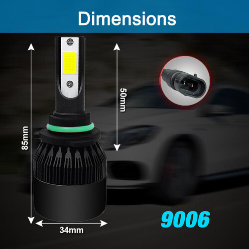 For Freightliner Coronado 03-18 – Front LED Headlight Hi/Lo+Fog Light Bulbs Kit