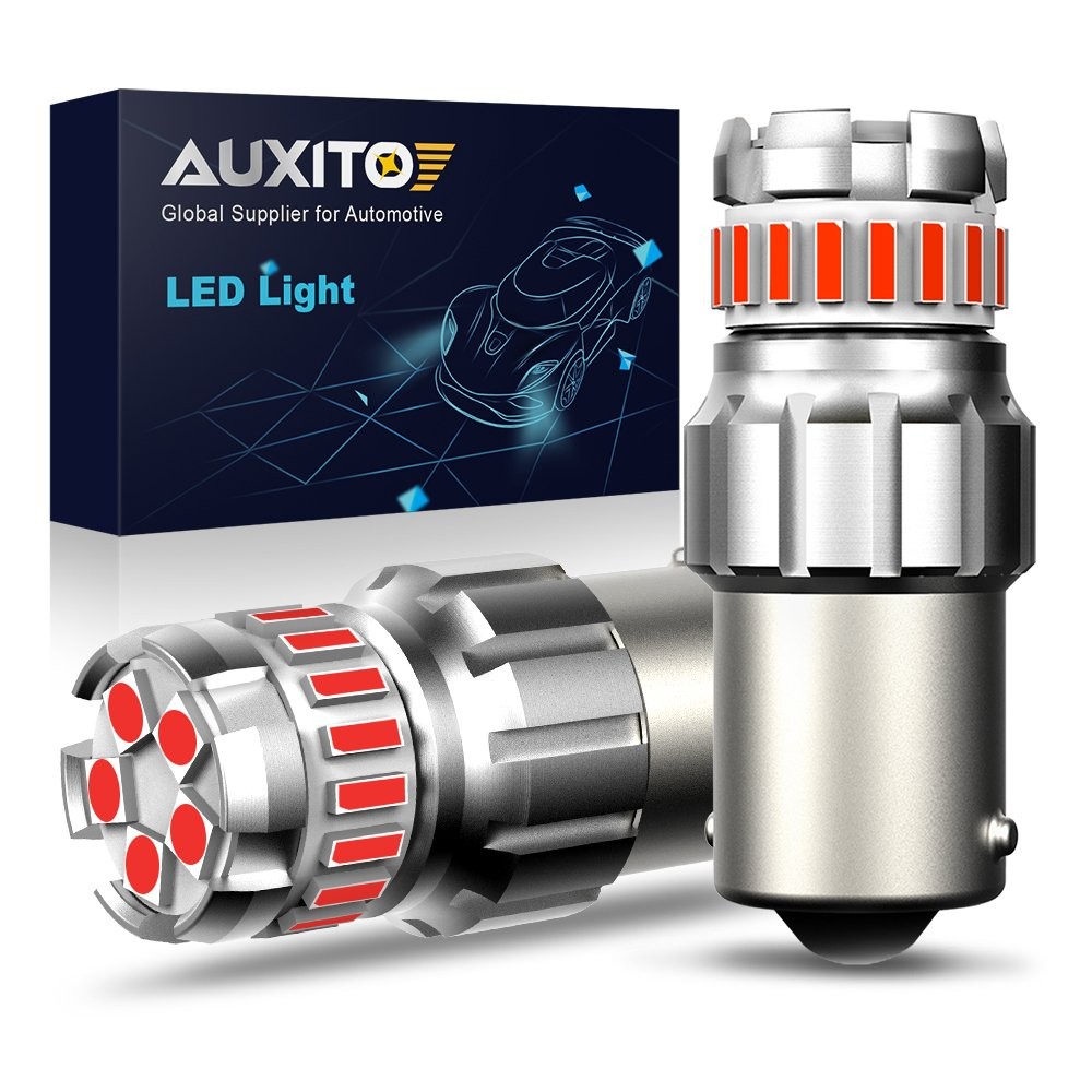 AUXITO F23 Red 1156 7506 BA15S LED Tail Brake Stop Signal Light CANBUS 2-10PCS