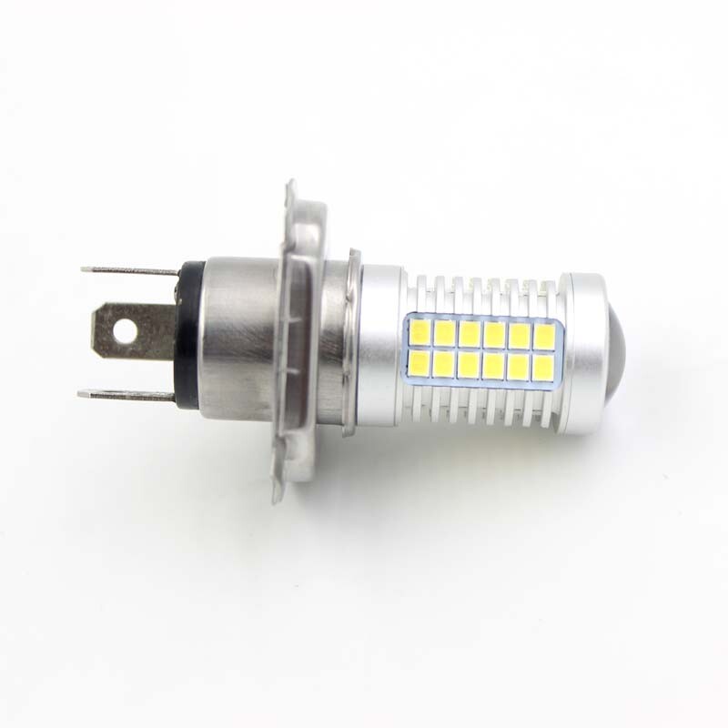 54SMD H4 LED Lamp Motorcycle Headlight Bulb AC DC 6V 10W 1000LM None Polarity