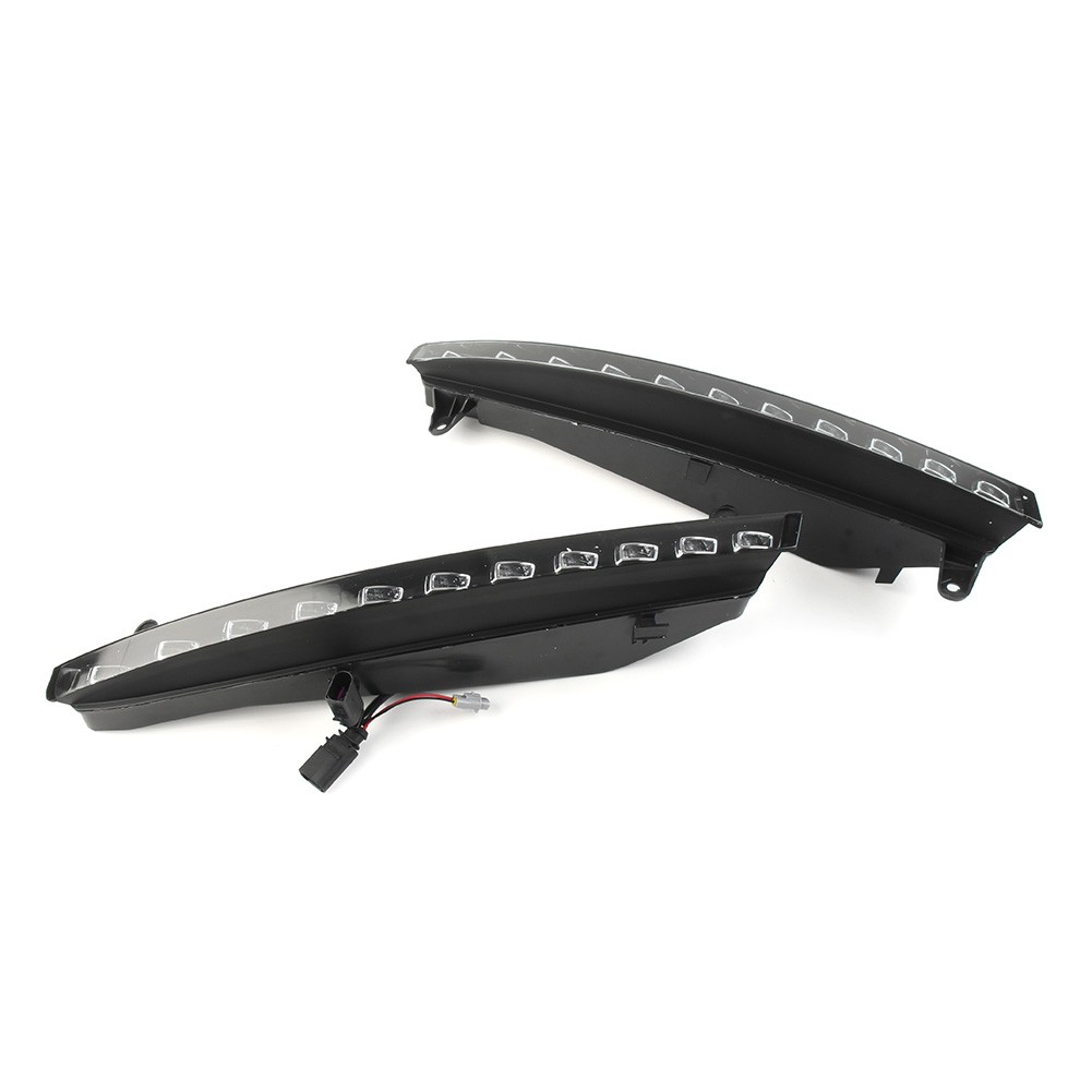 Pair For Audi Q7 2006-09 07 LED Daytime Running Light DRL Turn Signals Fog Lamps