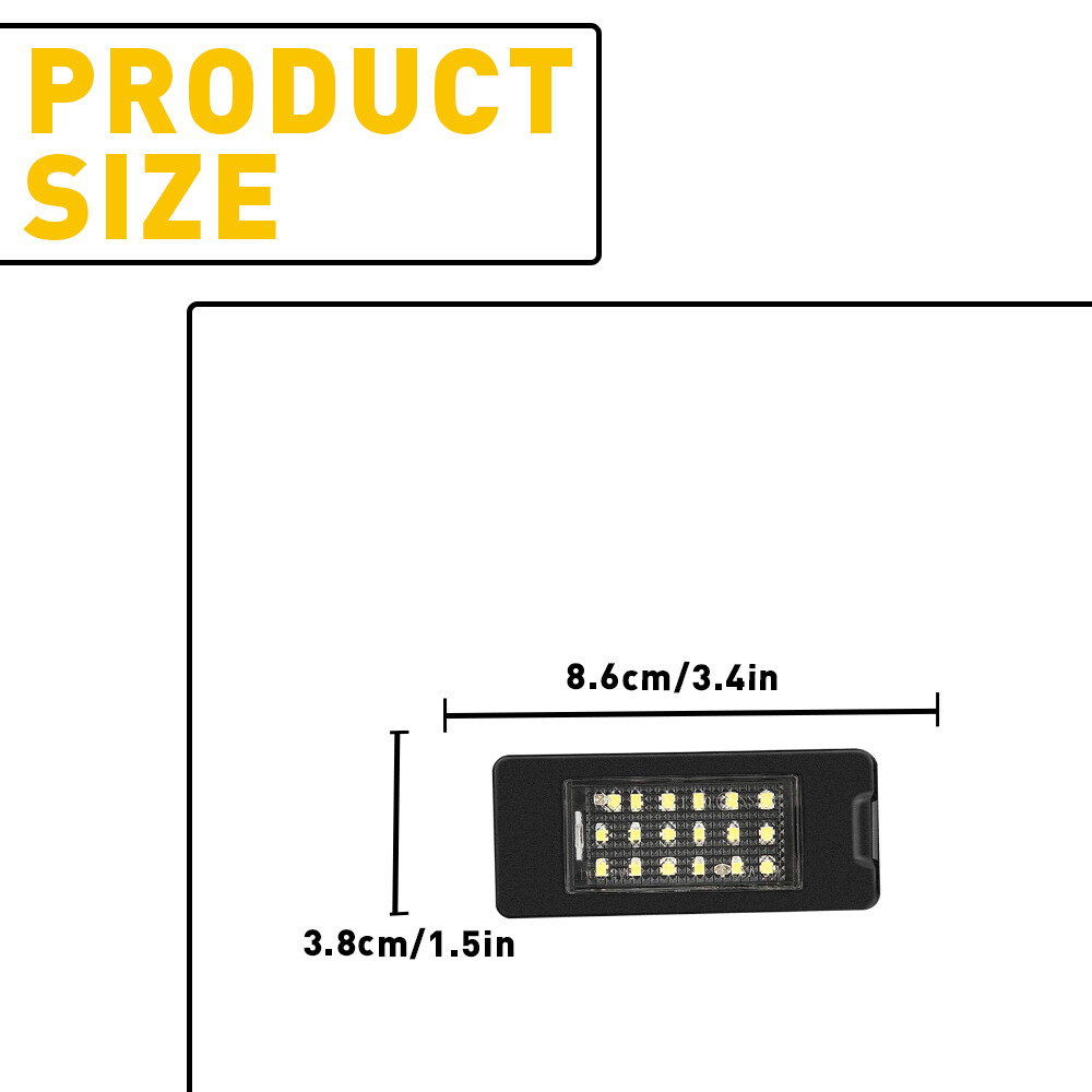 LED License Plate Light White for Cadillac ATS Escalade | Escalade ESV 2015-2020