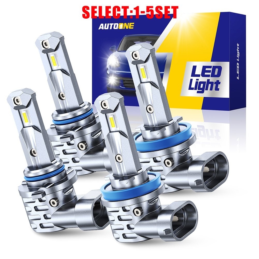 AUTOONE H11 9005 LED Headlight Bulbs High Low Beam Super Bright 80000lm SF 4-20X