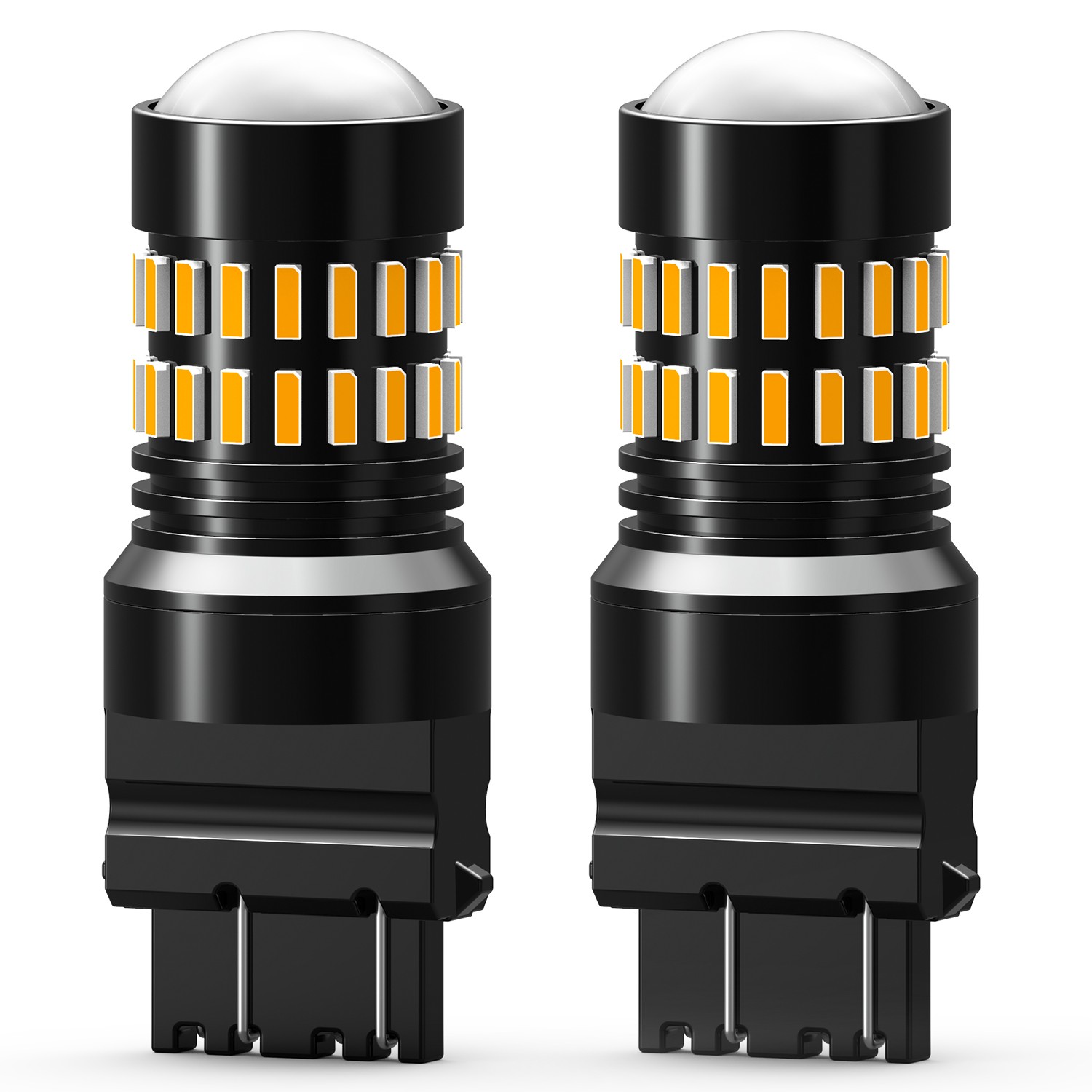 2x AUXITO 3156 3157 3457 4157 Yellow Amber Turn Signal Blinker LED Light Bulb K