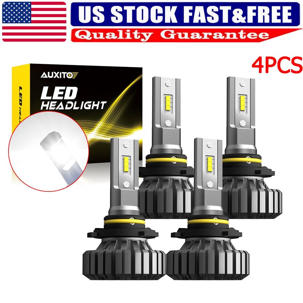 Combo 2/4 9005 HB3 LED Headlight Kit High Beam Low Beam Headlamps Bulb CANBUS US