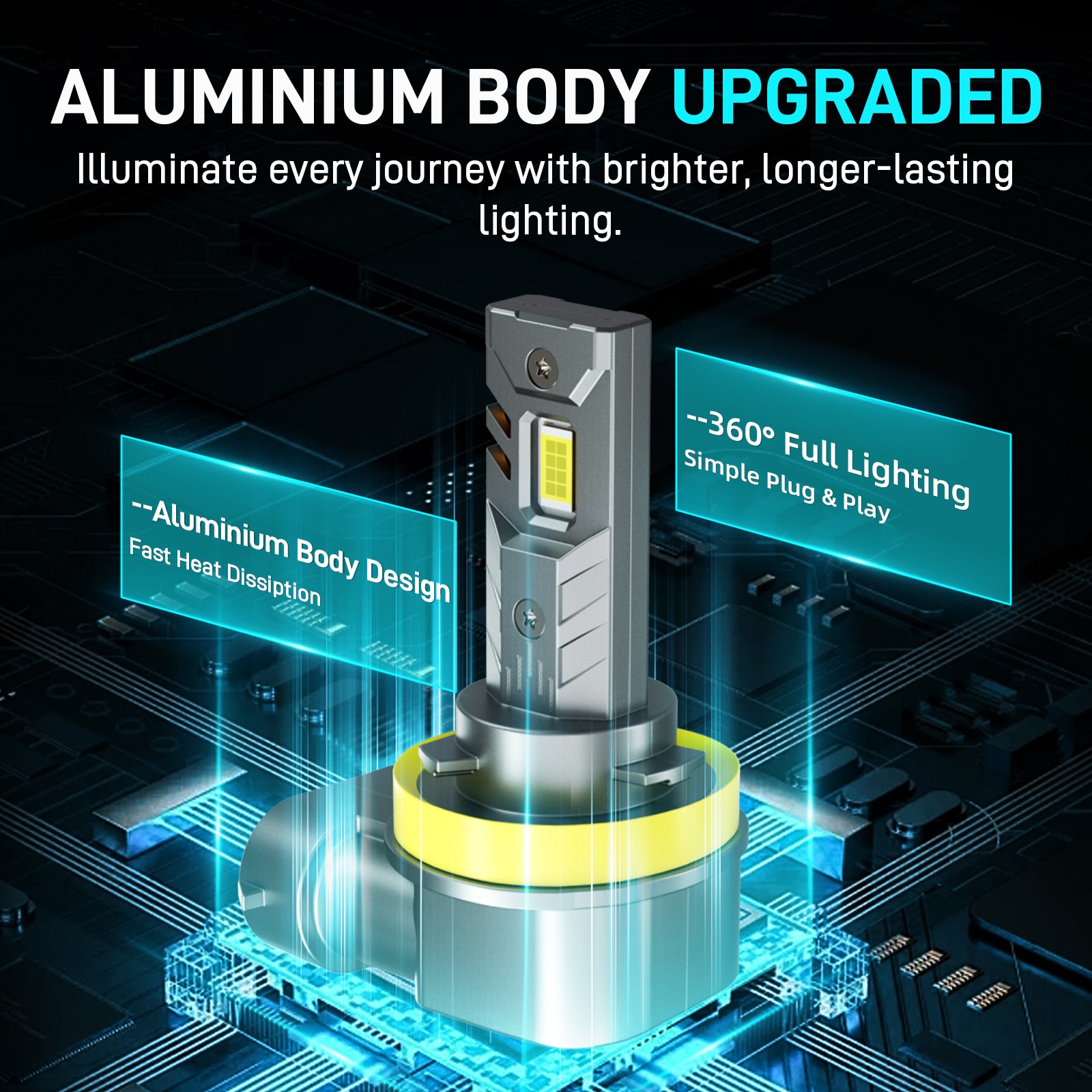 For Nissan Pathfinder 2013-2016- 2/6X LED Headlight Hi/Lo+Fog Light Bulbs 6000K