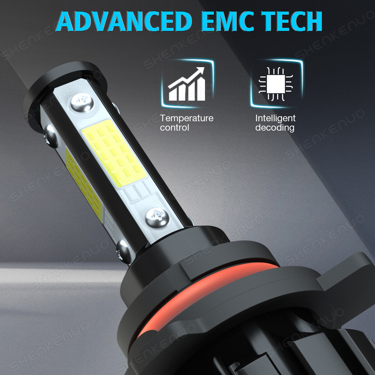 For Buick Envision 2016-2019 Combo 9012 H11 LED Headlight + Fog Light 6000K Bulb