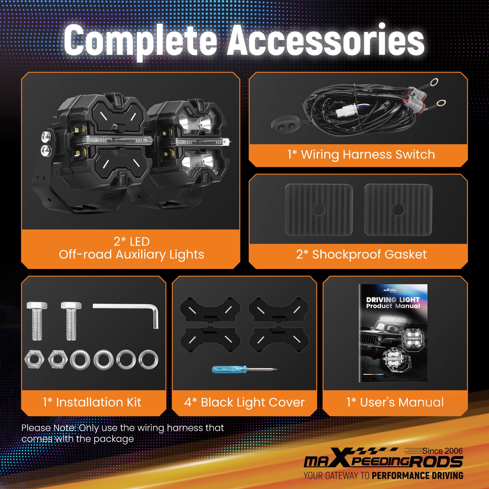 160W LED Light Pods 3.5″ White Amber DRL Spot Flood Combo Off Road Driving Light