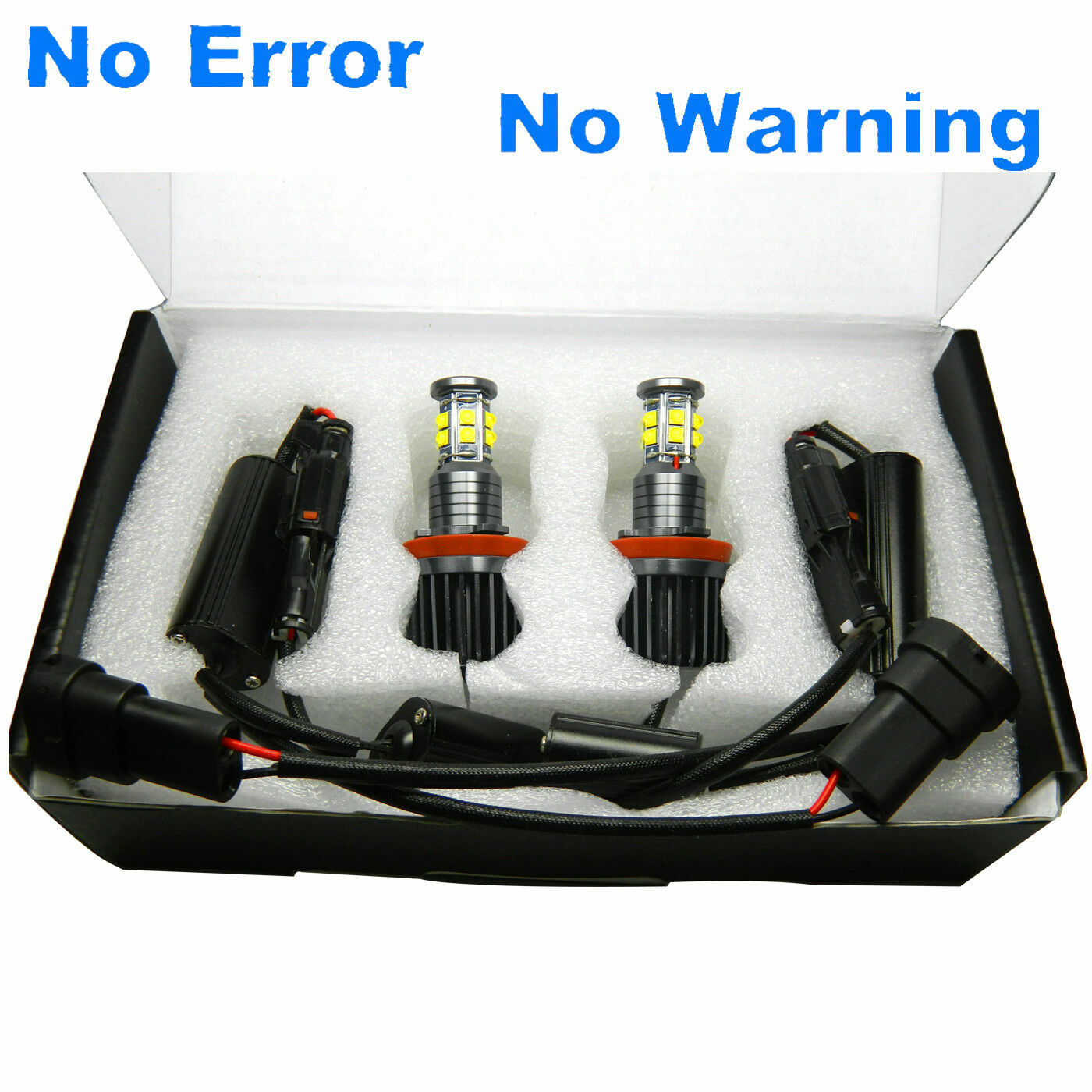For BMW 323i 325i 328i 335i E90 E92 2xH8 LED 120W per Angel Eyes Halo Ring Bulbs