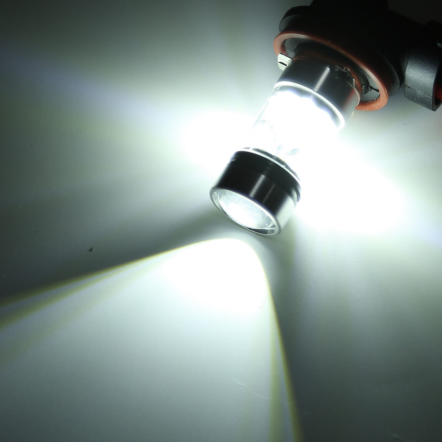 2 Packs 1000LM 100W H8/H9/H11 LED Fog DRL Light Bulb Waterproof 360° Beam Angle