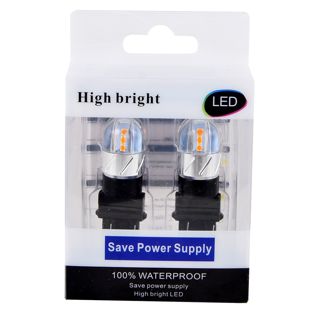 2x 3157 4114 4157 LED Parking Lights Turn Signal Lamps Bulbs 3000K Amber Yellow