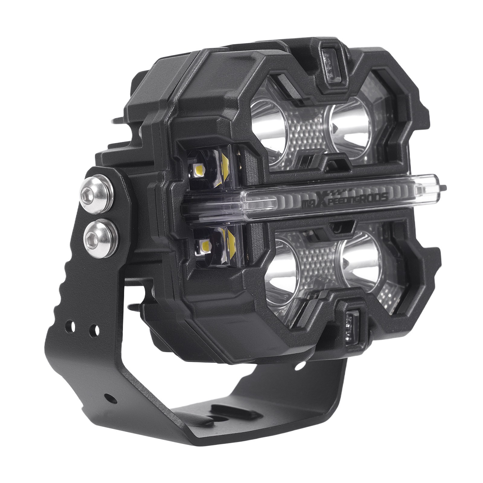 160W LED Light Pods 3.5″ White Amber DRL Spot Flood Combo Off Road Driving Light