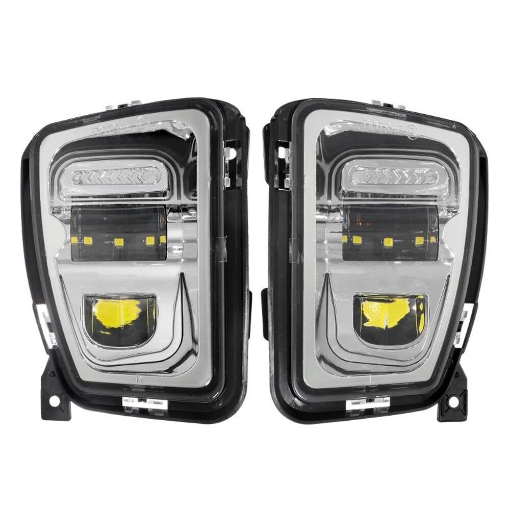 AUXBEAM LED Fog Lights Assembly For Dodge Ram 1500 2013 2014 2015 2016 2017 2018