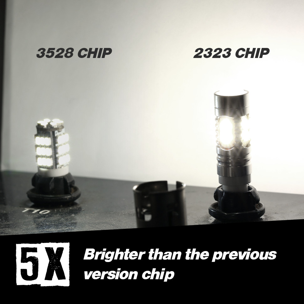 880 893ST 6000K White 2323 Chip LED Projector Fog Light Bulbs