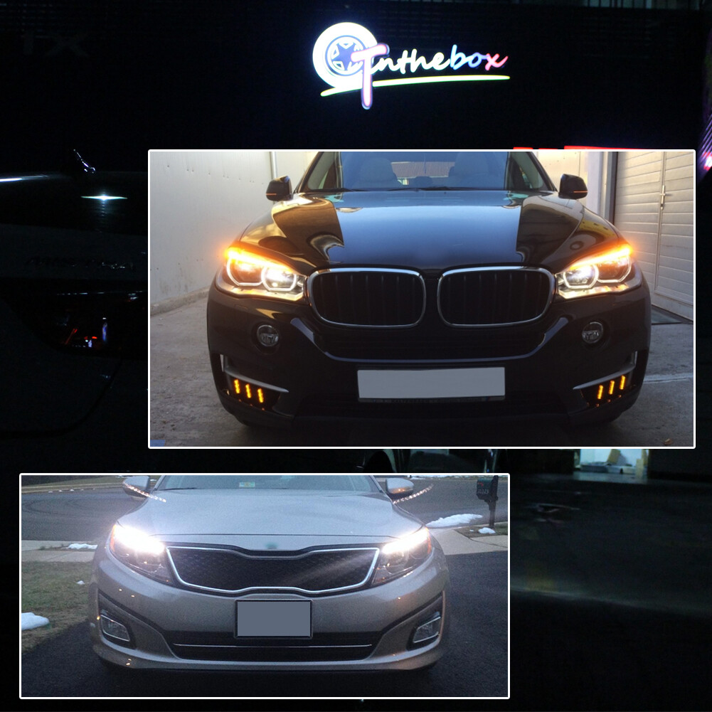 Car Led Daytime Running Light Relay Harness DRL Control ON OFF Automatic Dimmer