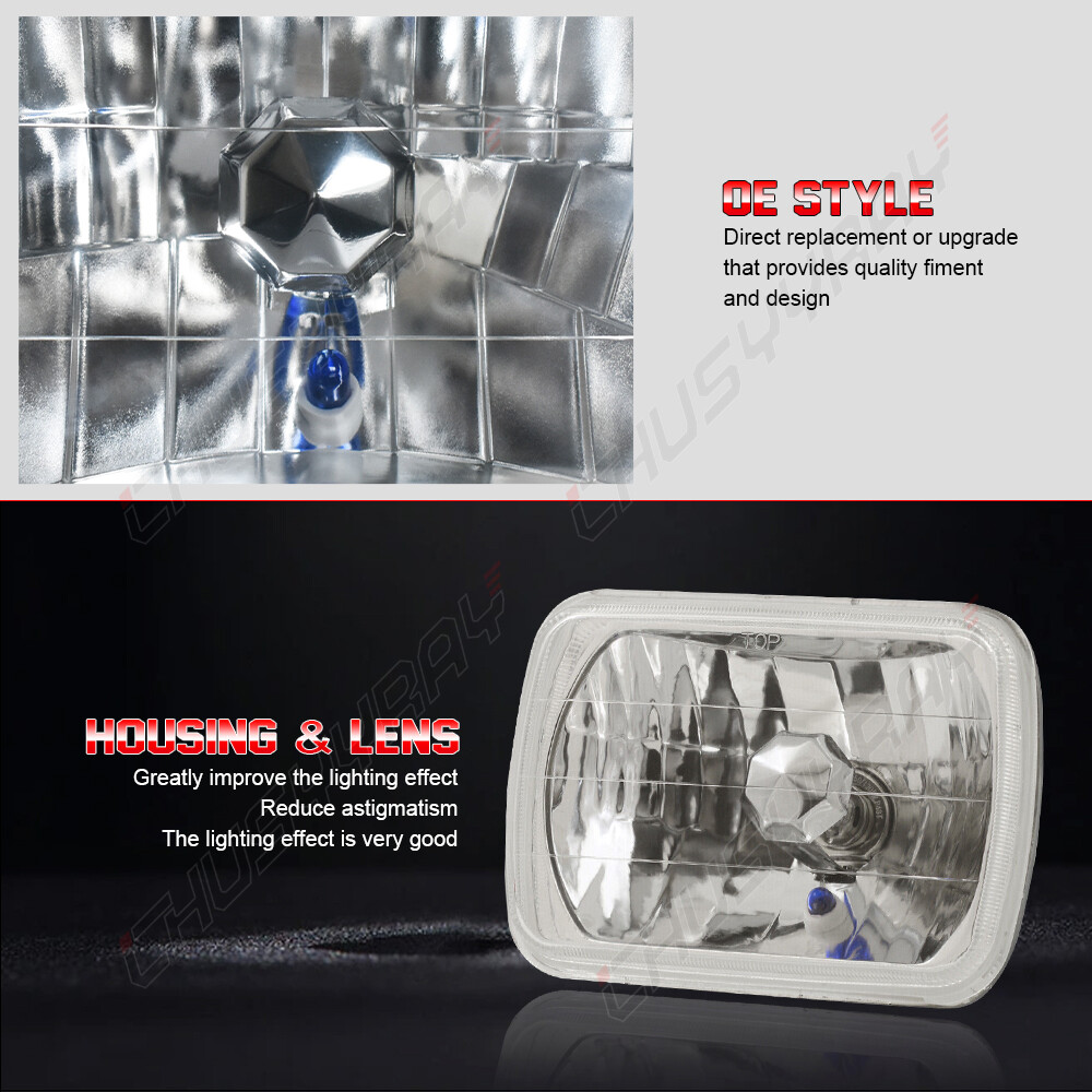 Pair For Sterling Truck 5×7“ 7“x6″ Commercial Truck LED Headlight Hi/Lo Beam