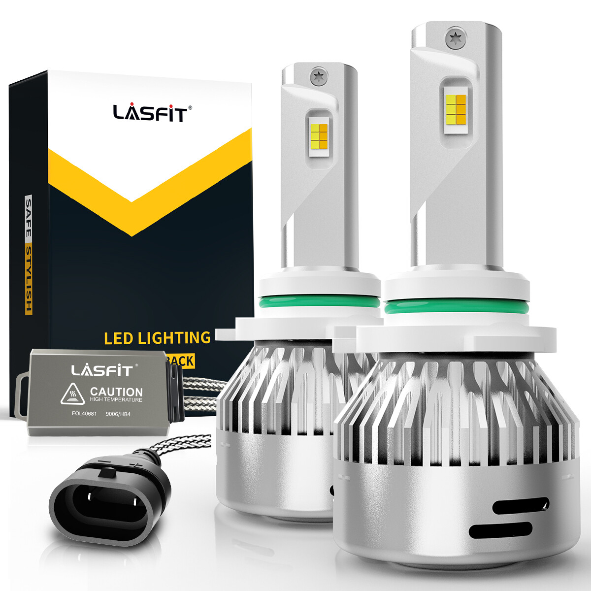 9006 HB4 Low Beam 6000LM 60W LED Headlight Bulbs Switchback Free Return 1 Pair