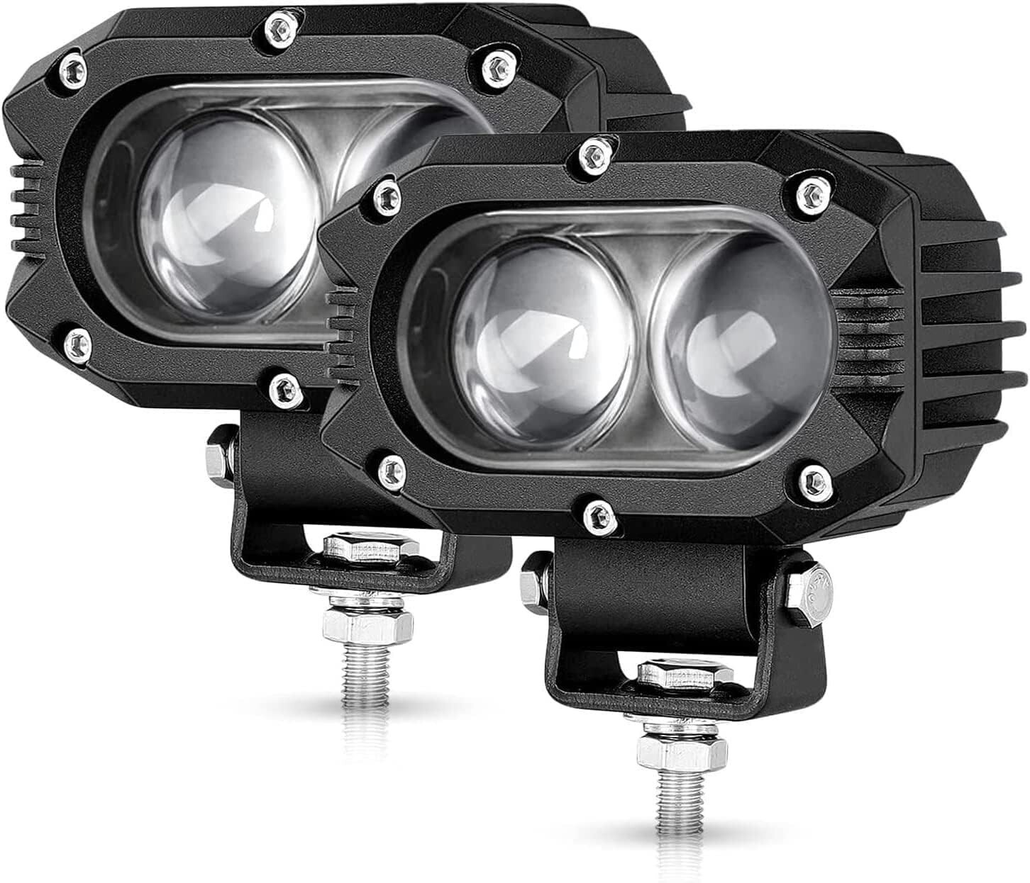 High-Quality Aluminum Housing LED Pod Spot Lights 2PCS – Waterproof Fog Lights