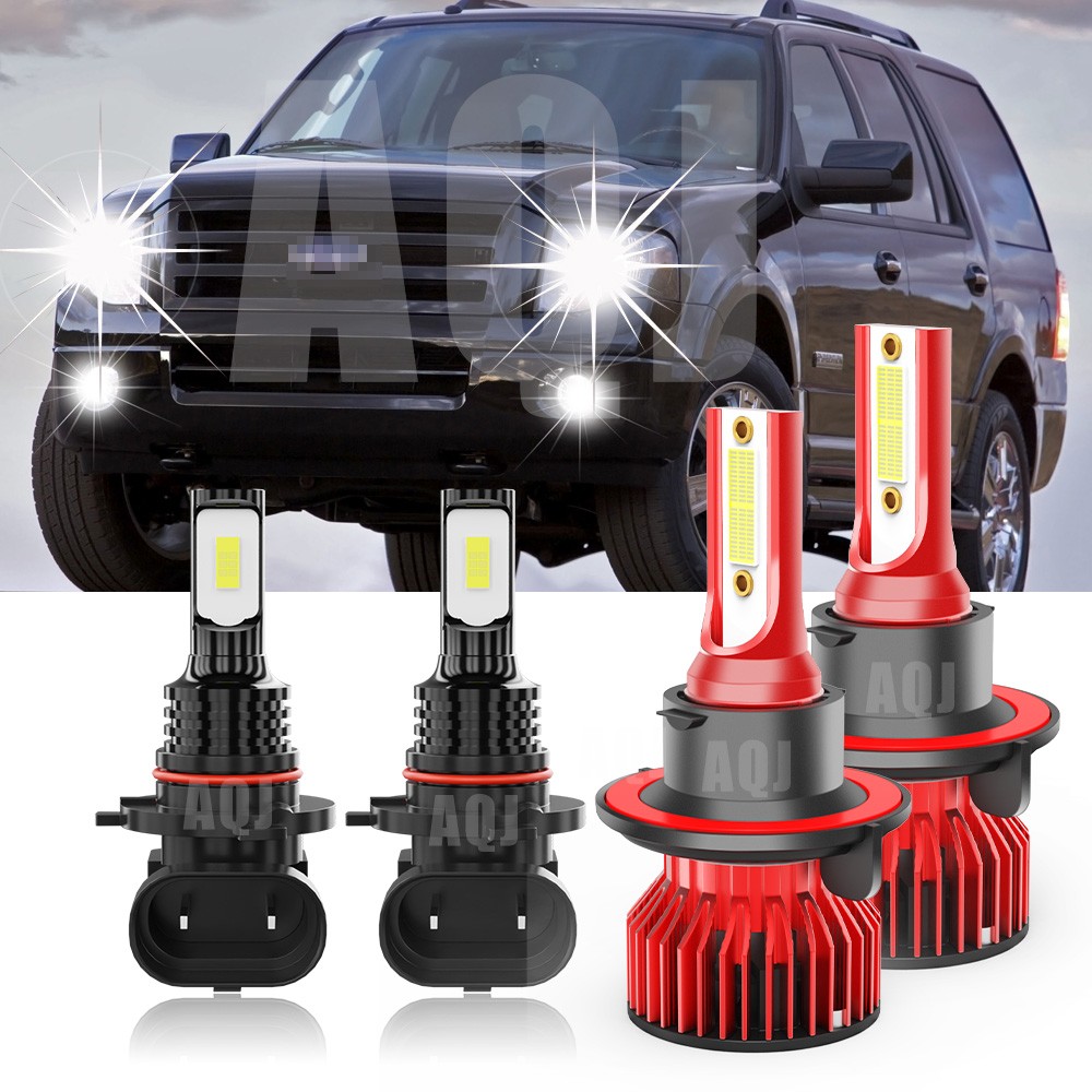For Ford F-150 2004-2014 6x 6000K LED Headlight Bulbs High/Low Beam + Fog Light