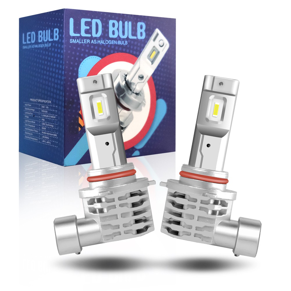 2PCS 9006 LED Headlight Bulb Conversion Kit Low Beam White Super Bright 6500K