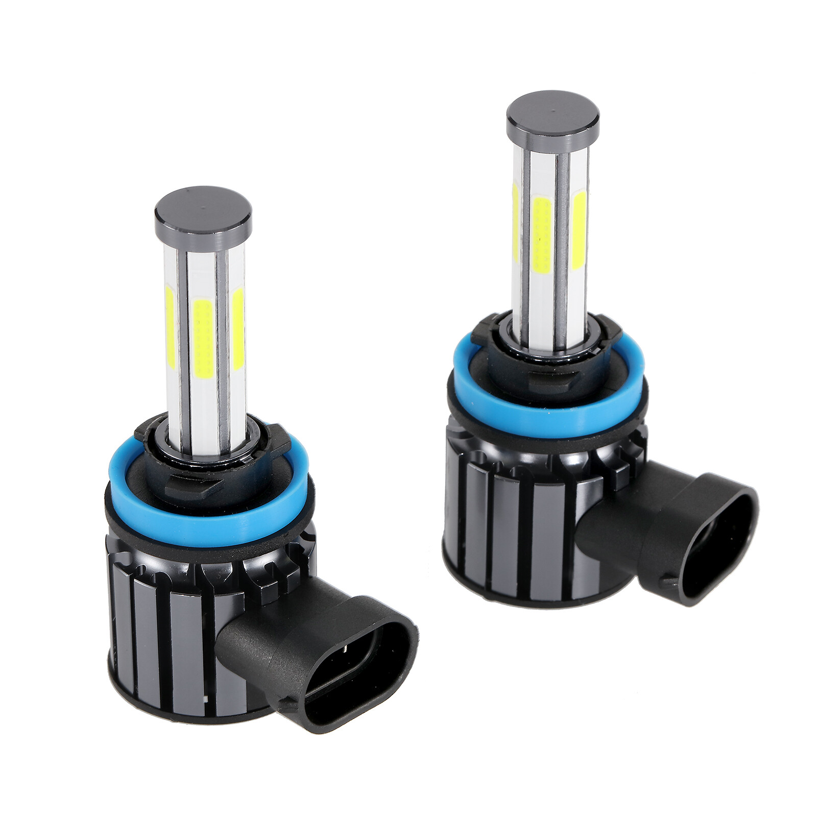 6-Side H11 H9 LED Headlight Super Bright Bulbs Kit 2800W 450000LM HIGH/LOW Beam