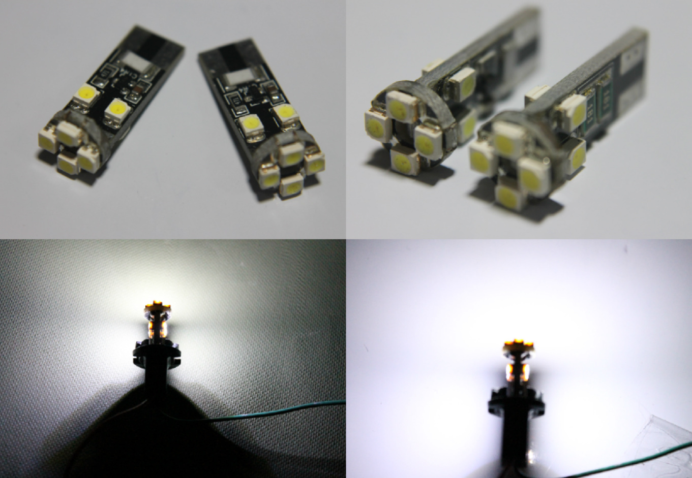 Error Free White 8 LED Bulbs Canbus Side Marker Position Lights