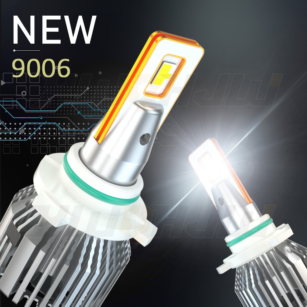 2pcs 9006 HB4 LED Headlight Bulb Conversion Kit 6500K Low Beam White