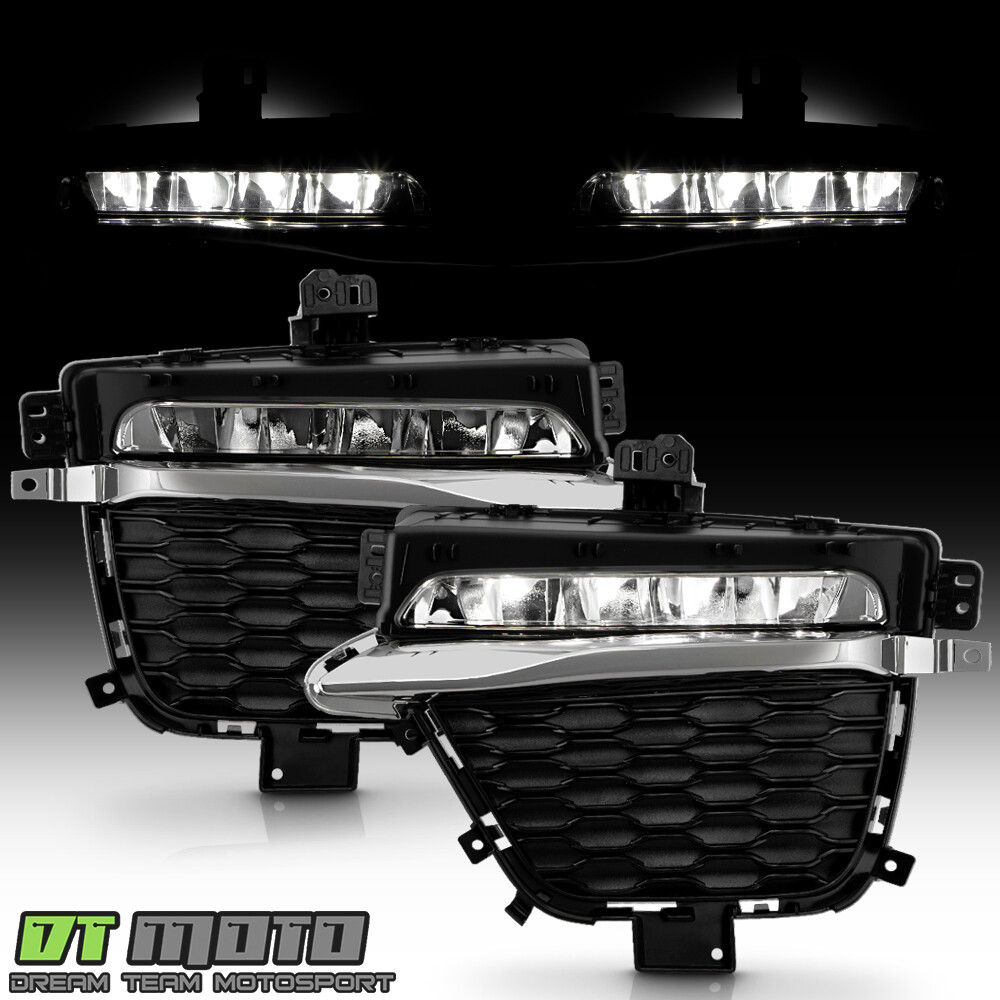For 2022-2024 Jeep Grand Cherokee w/ Two-Row LED Fog Lights Driving Lamps Pair