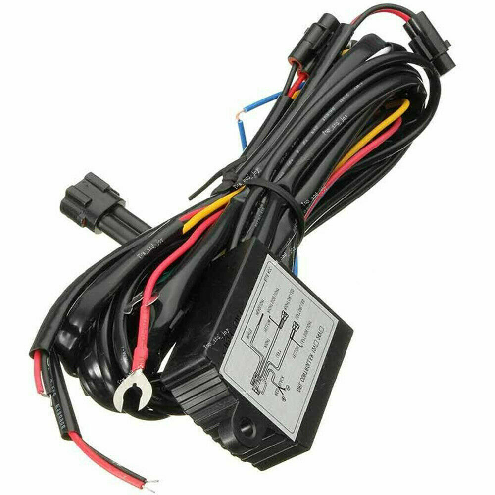 LED Daytime Running Light DRL Relay Harness Automatic Control On Off Module Box