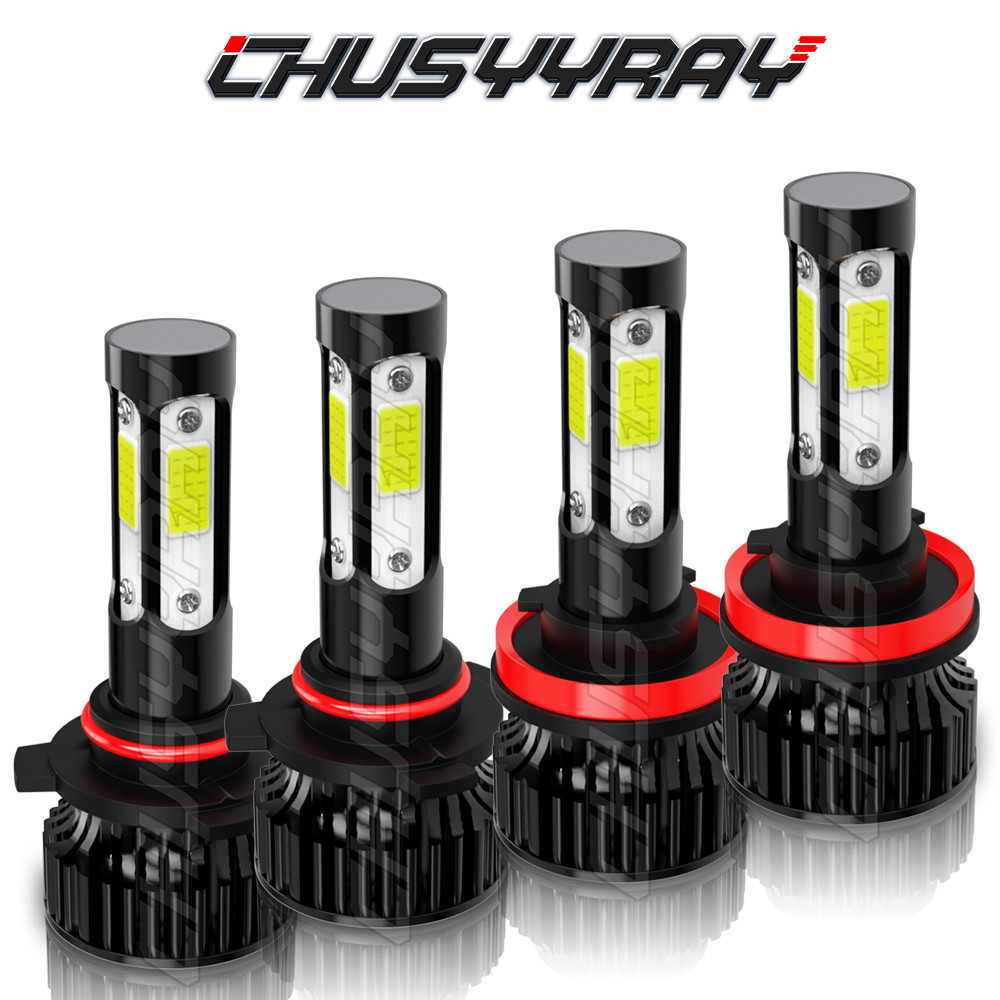4x White H11 9005 LED Headlight Bulbs High Low Beam For Subaru Impreza 2008-2025