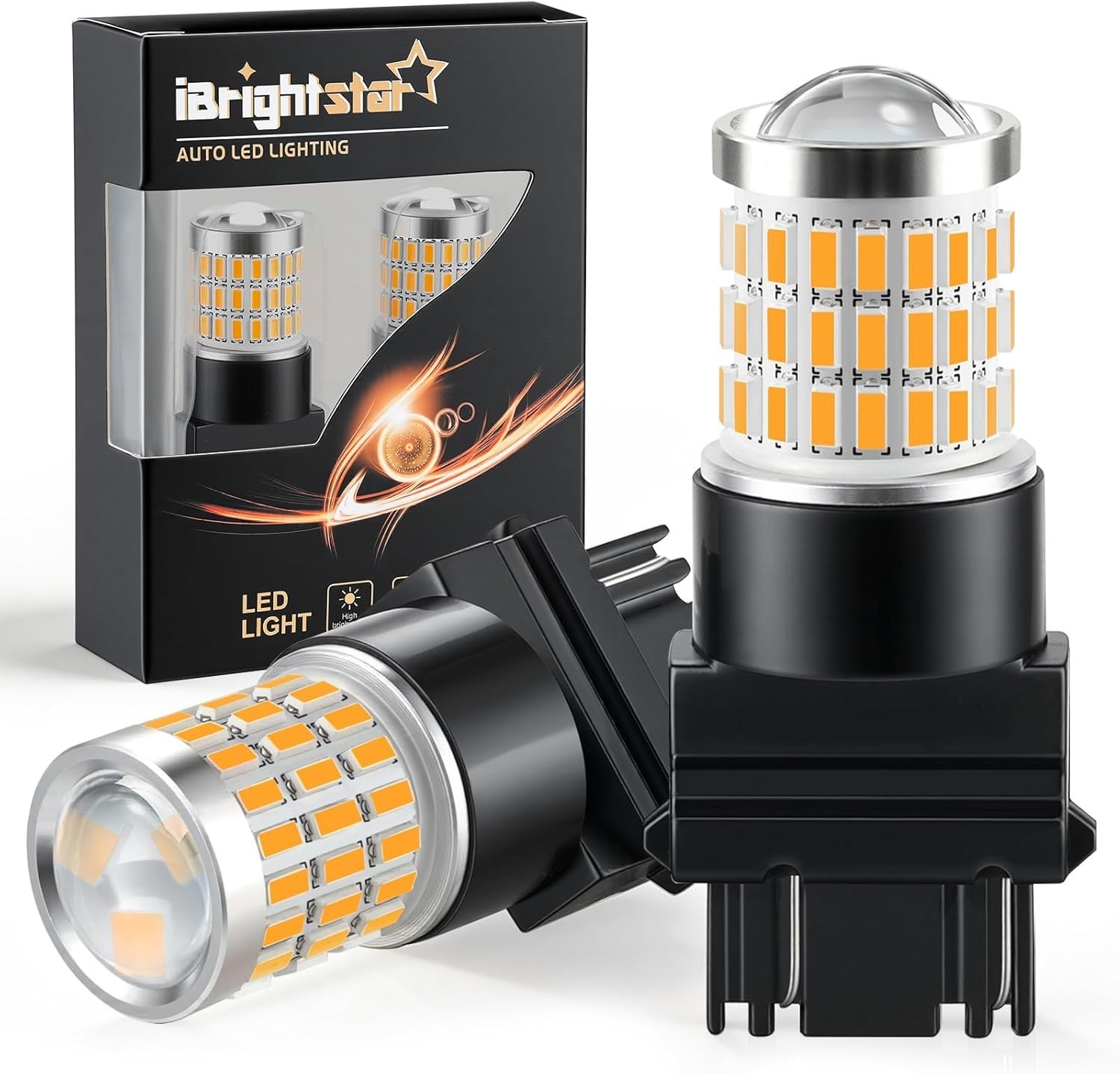 Ultra Bright 3157 LED Blinker Lights – 600 Lumens, Lifetime 30,000 Hours, 2 Pack