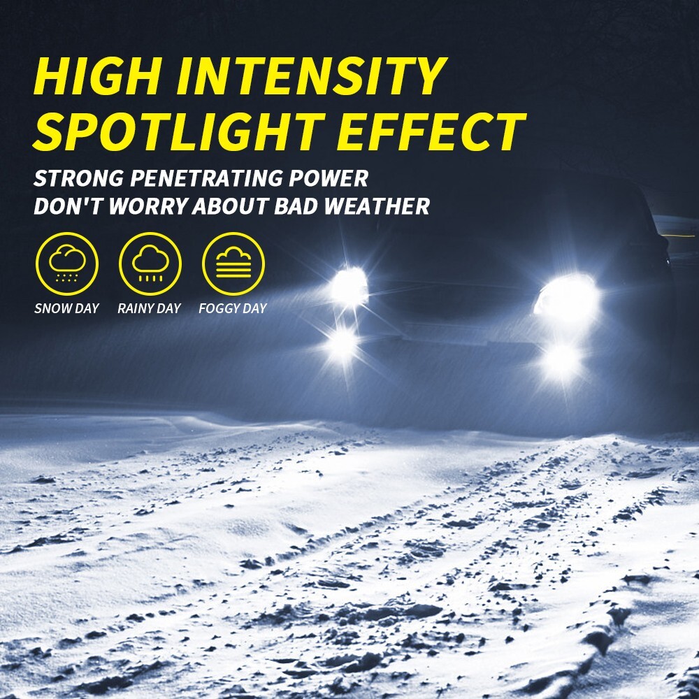 9005 9006 9012 H1 H4 H7 H11 LED Headlight Bulb Hi/Low Beam Cool White Fog Light