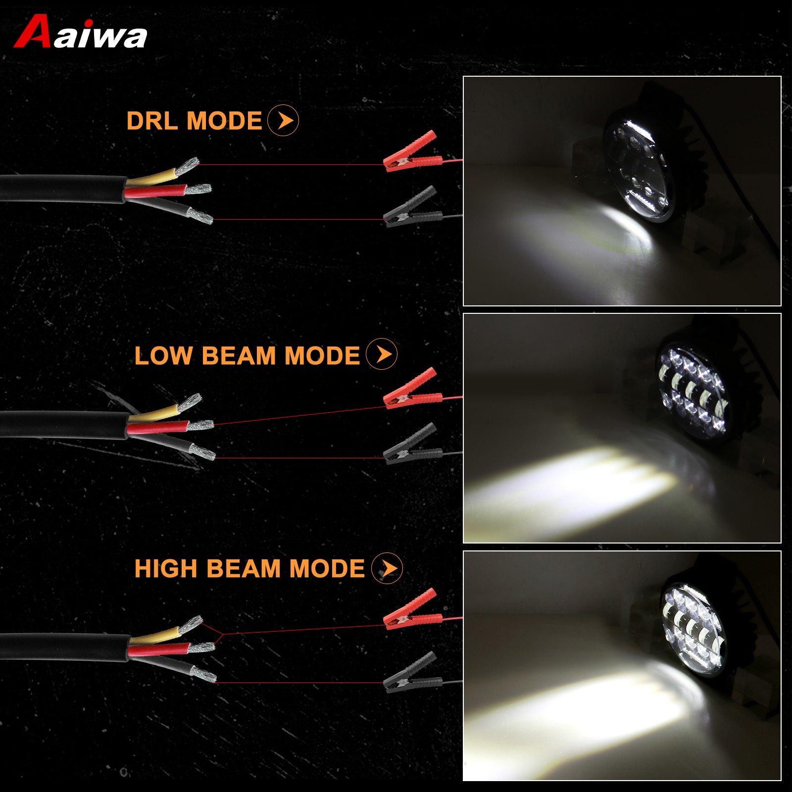 7″ Inch Round LED Work Light Bar Offroad Fog Driving Lamp Truck ATV UTV DRL Pods