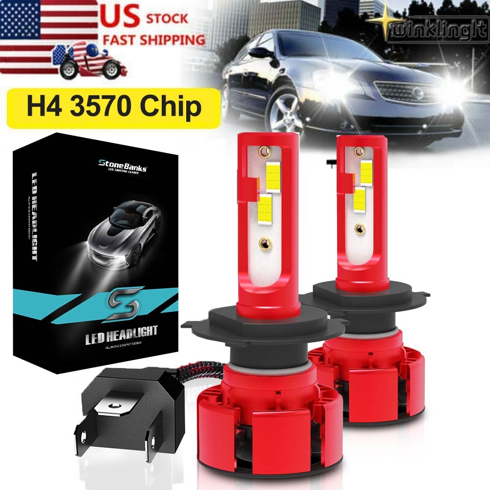 2x 3570 H4 LED Headlight Conversion Kit High Low Beam Bulbs Super Bright 32000LM