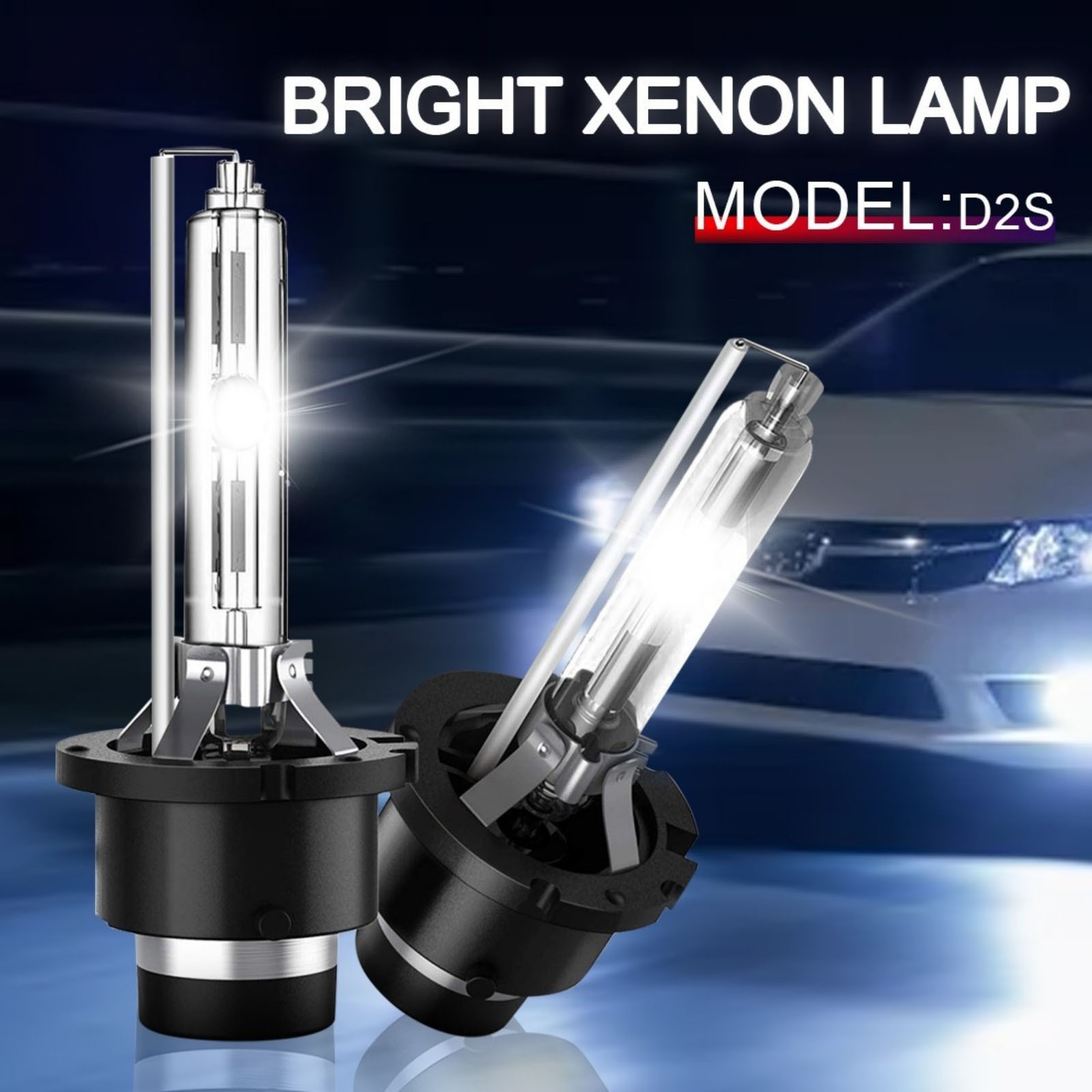 New 2X D2S D2R D2C Xenon HID Headlight Bulb Replace Super White Fit 12V Vehicle