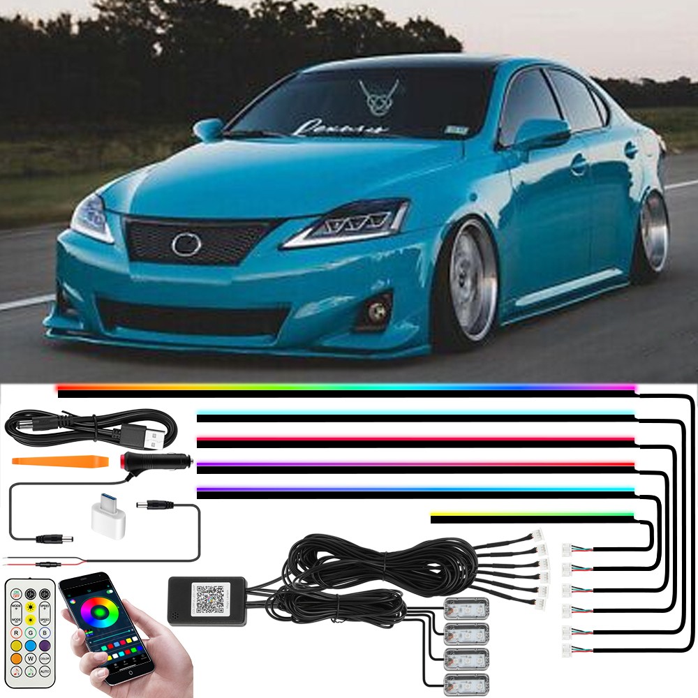 LED Interior Acrylic Strip Light Ambient For Lexus IS250 IS350 IS300 200T SPORT