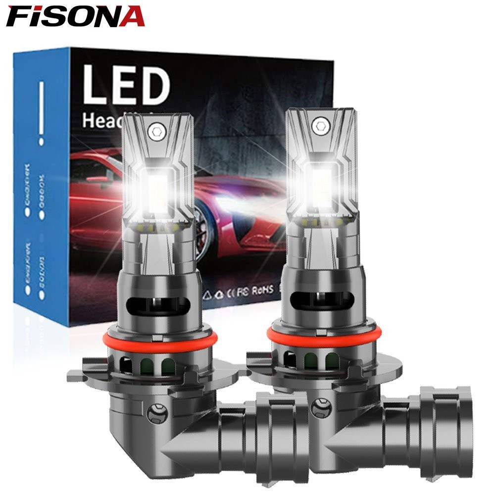 FISONA HB3 9005 LED Headlight Kit High Beam Bulbs 100W 360000LM Cool White 6500K