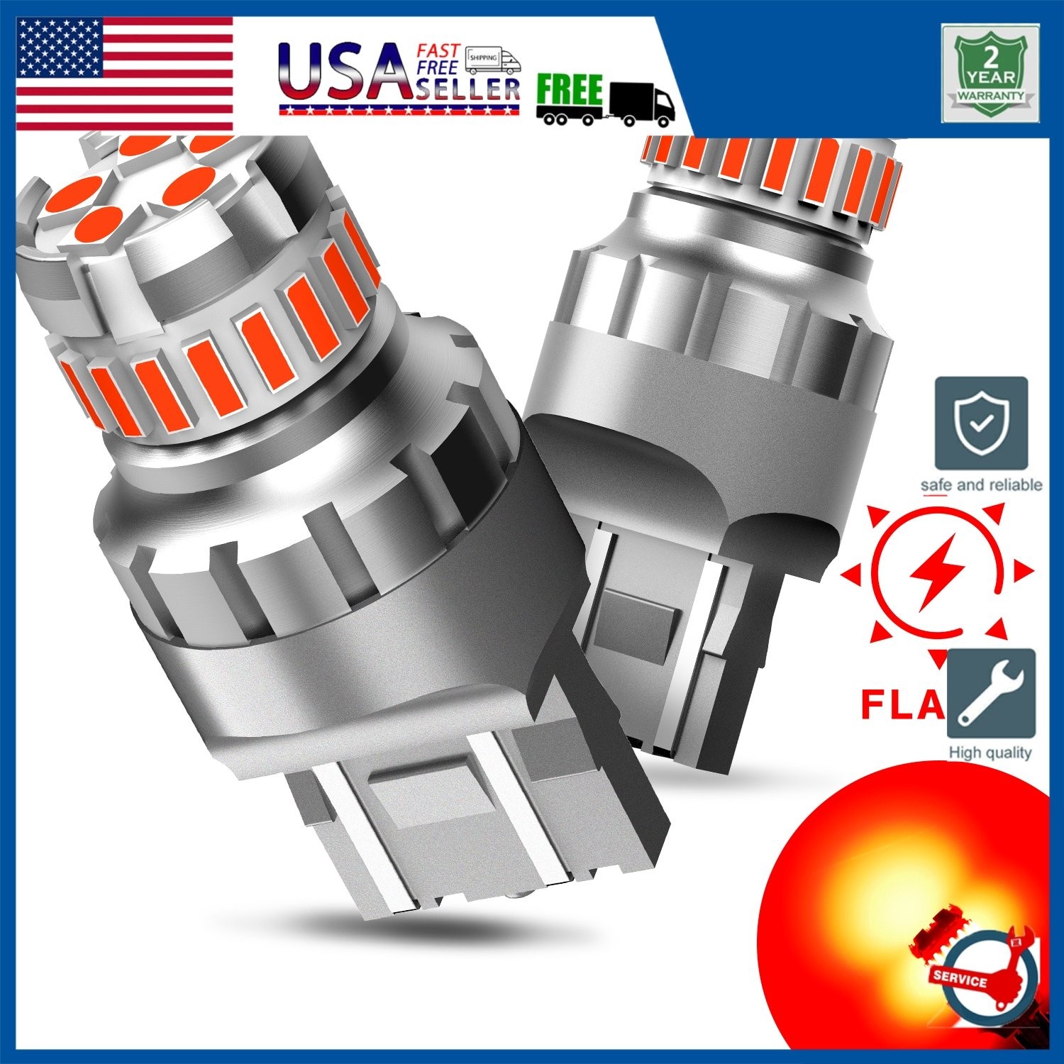 AUXITO White HB4 (9006) 9005(HB3) H11/H8 High Low beam LED Headlight Bulbs 6PCS