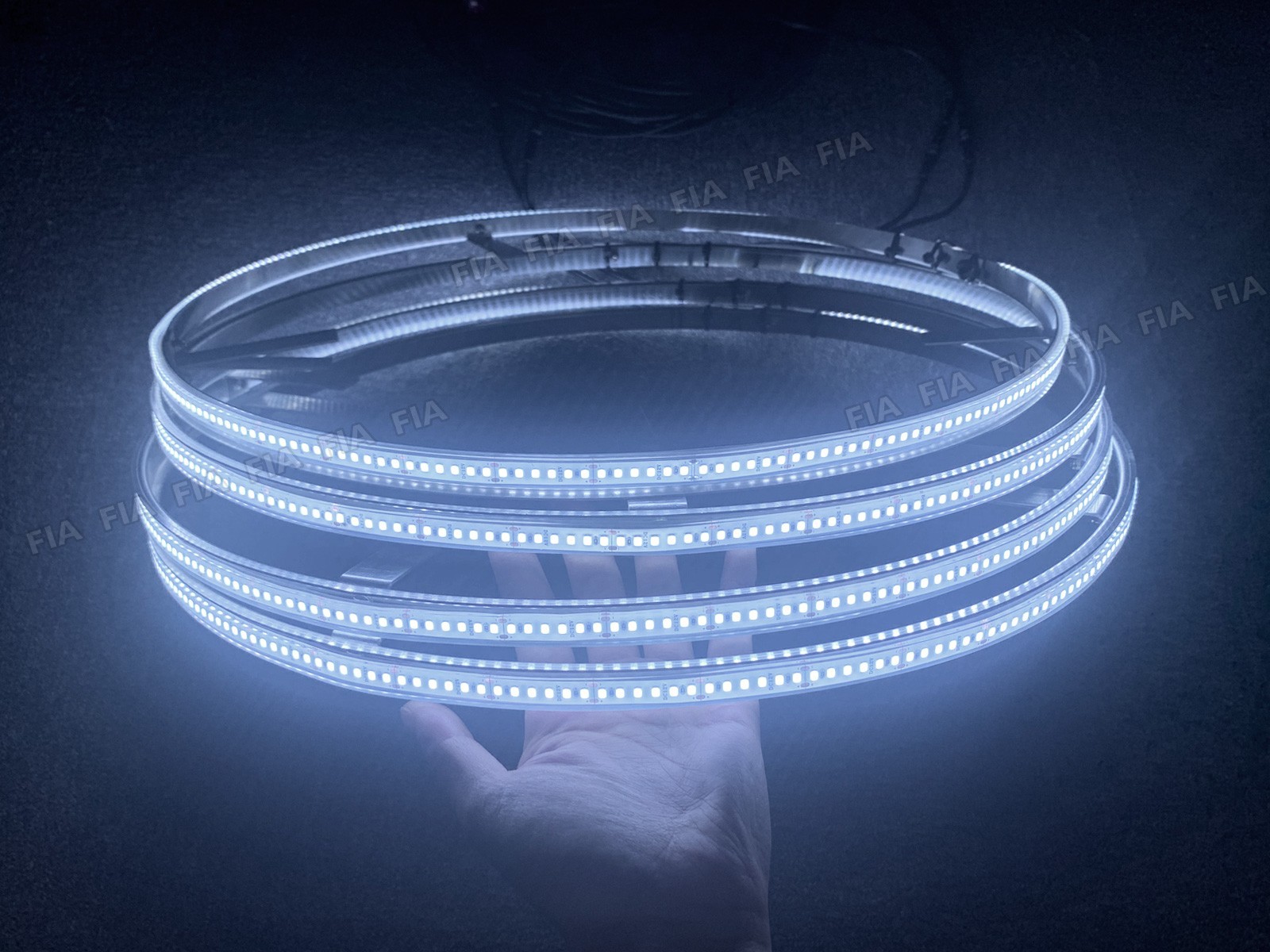 2/3/4/5 Row High-density Pure White 15.5“ ~ 17.5“ LED Truck Wheel Rim Lights