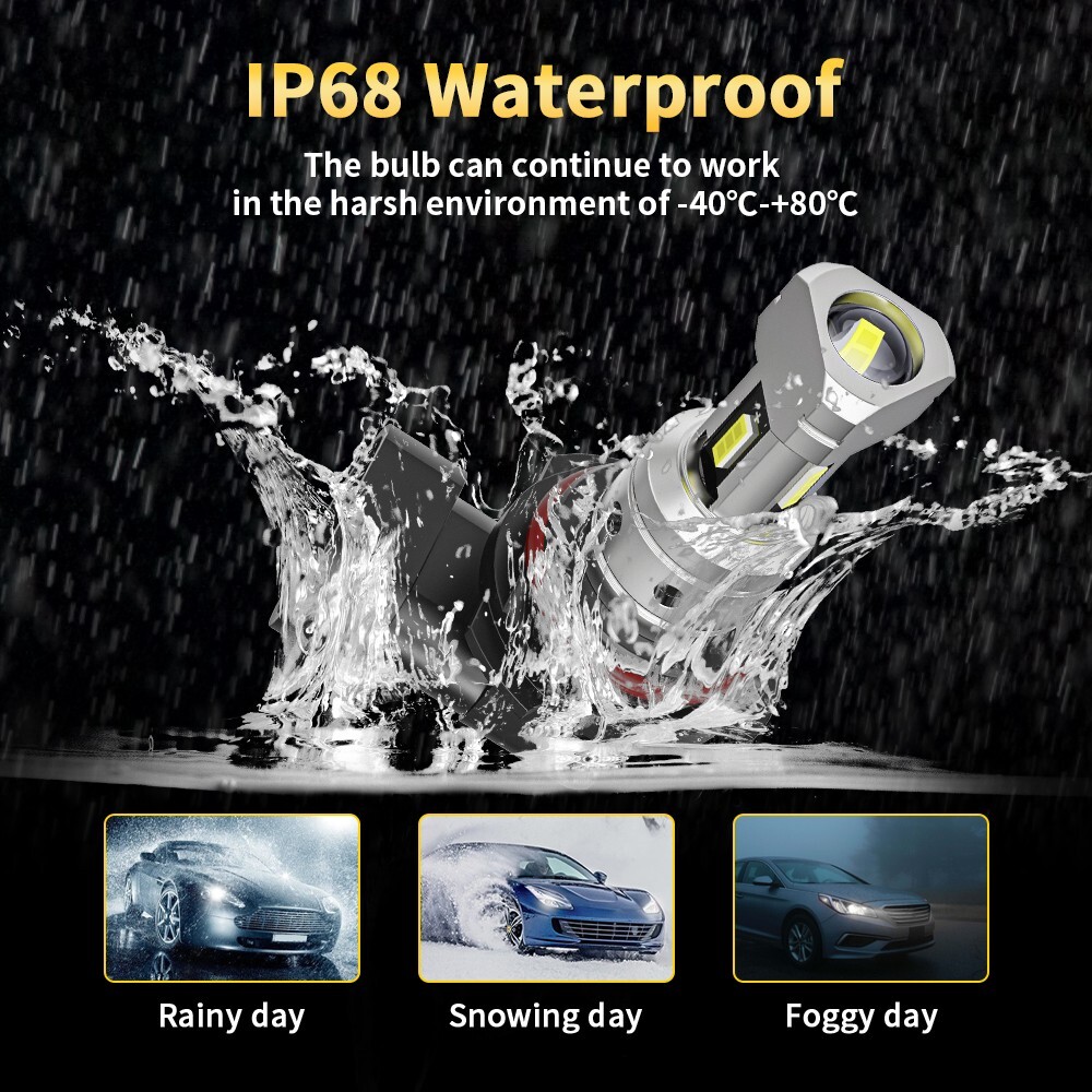 2x 9005 LED Headlight Bulb Kit High Low Beam 60000LM Super Bright 6500K White