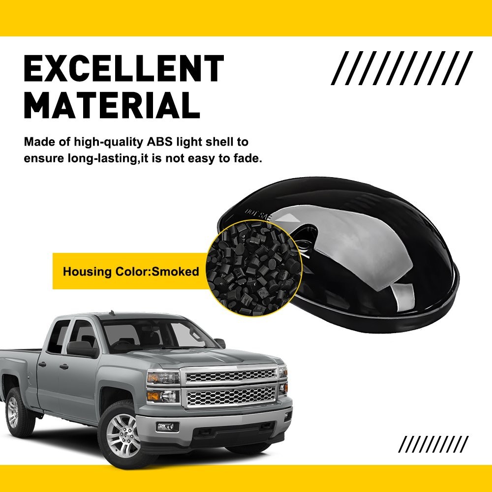 White LED Cab Roof Marker Top lights For Chevrolet Silverado 1500 2500 3500 GMC
